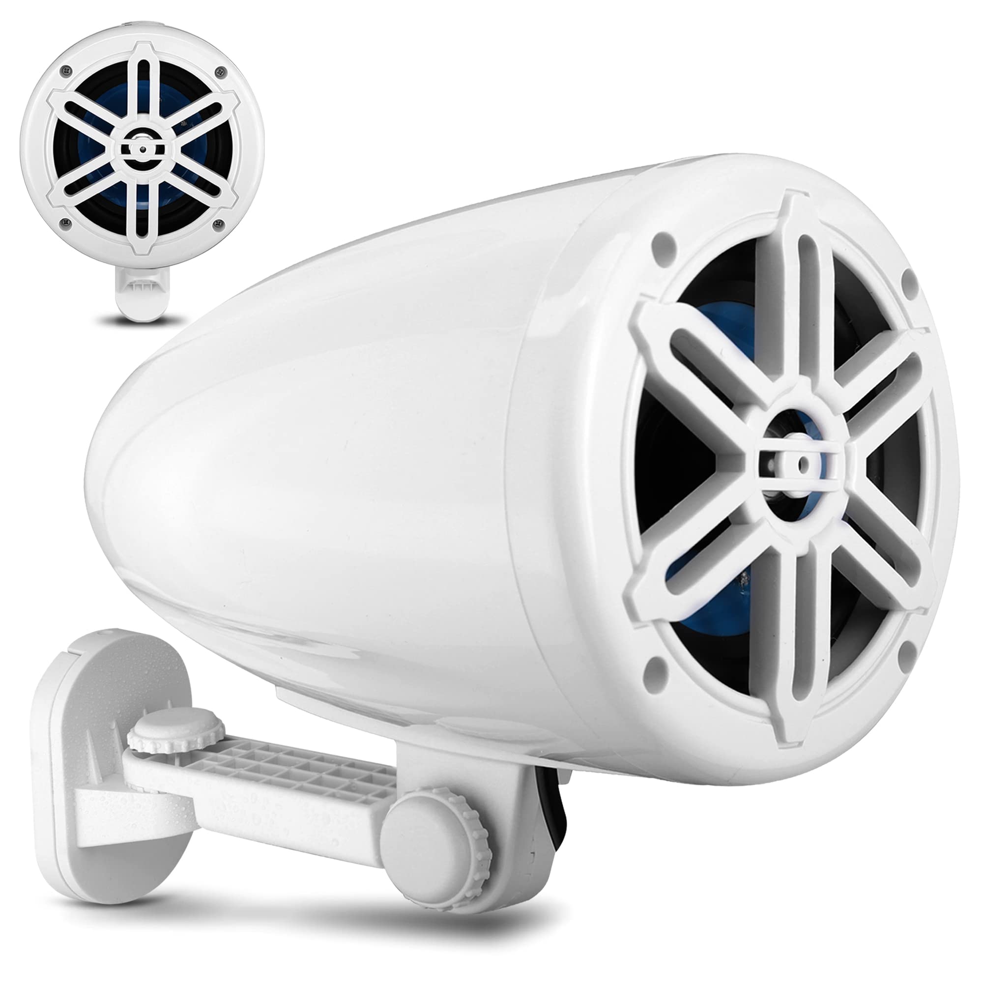 Front. Pyle - PyleUsa 5.25” Waterproof Off-Road Speakers - 180W - None.