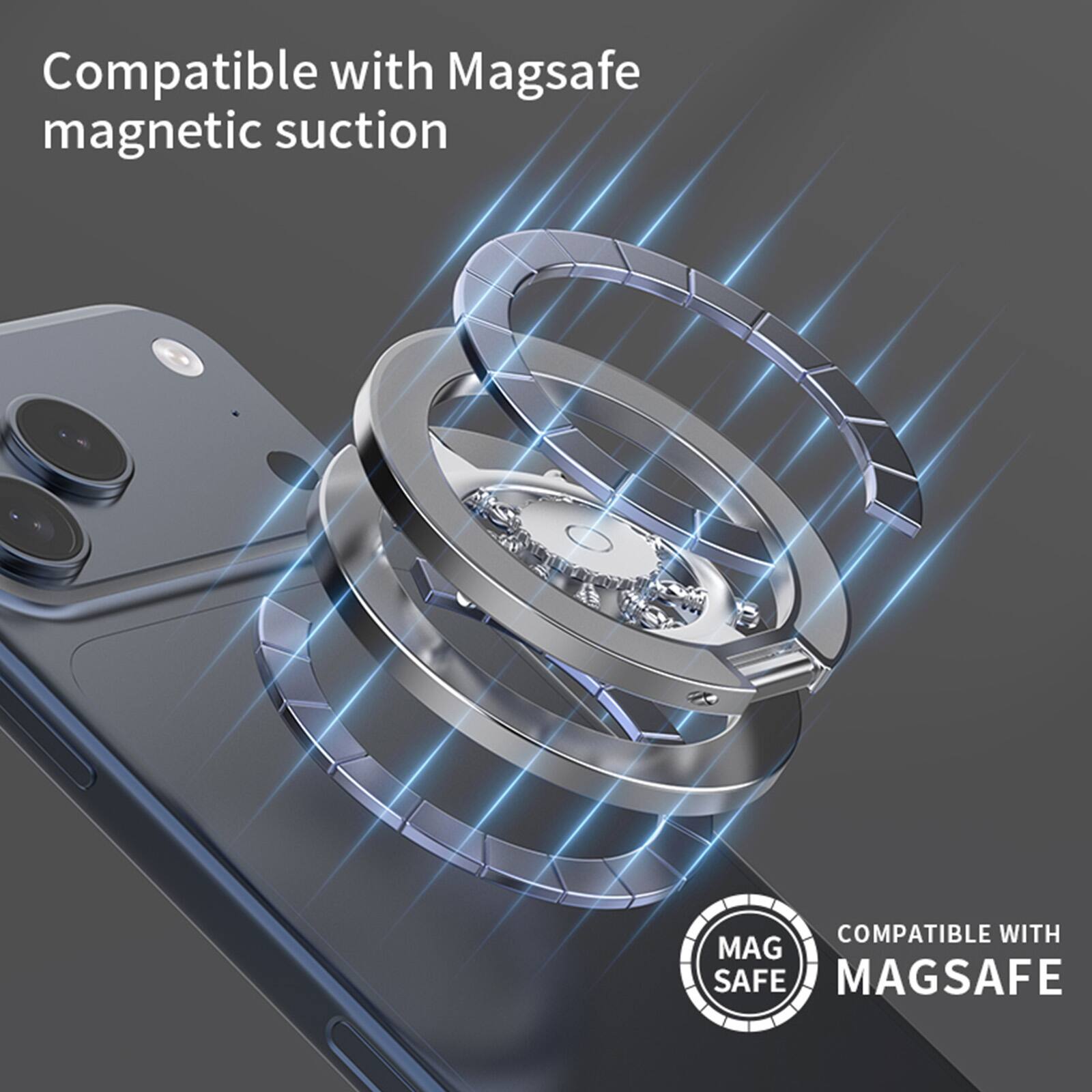 Compatible with MagSafe magnetic suction