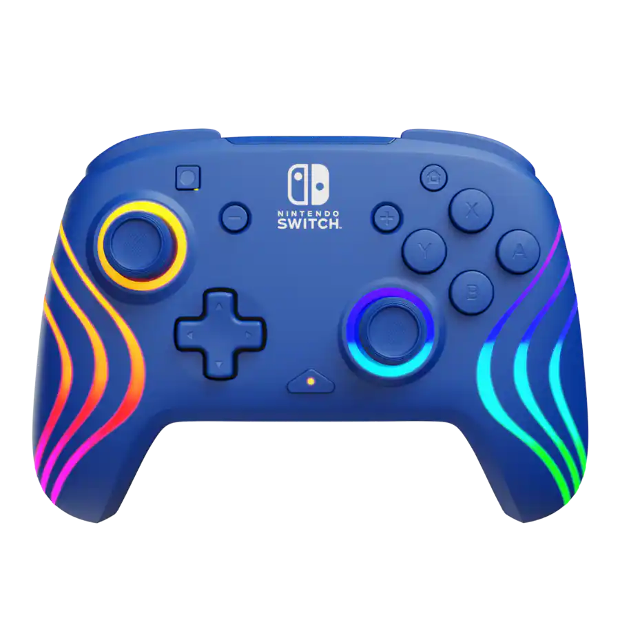 PDP Afterglow Wave Wireless RGB Gaming Controller for Nintendo Switch ...
