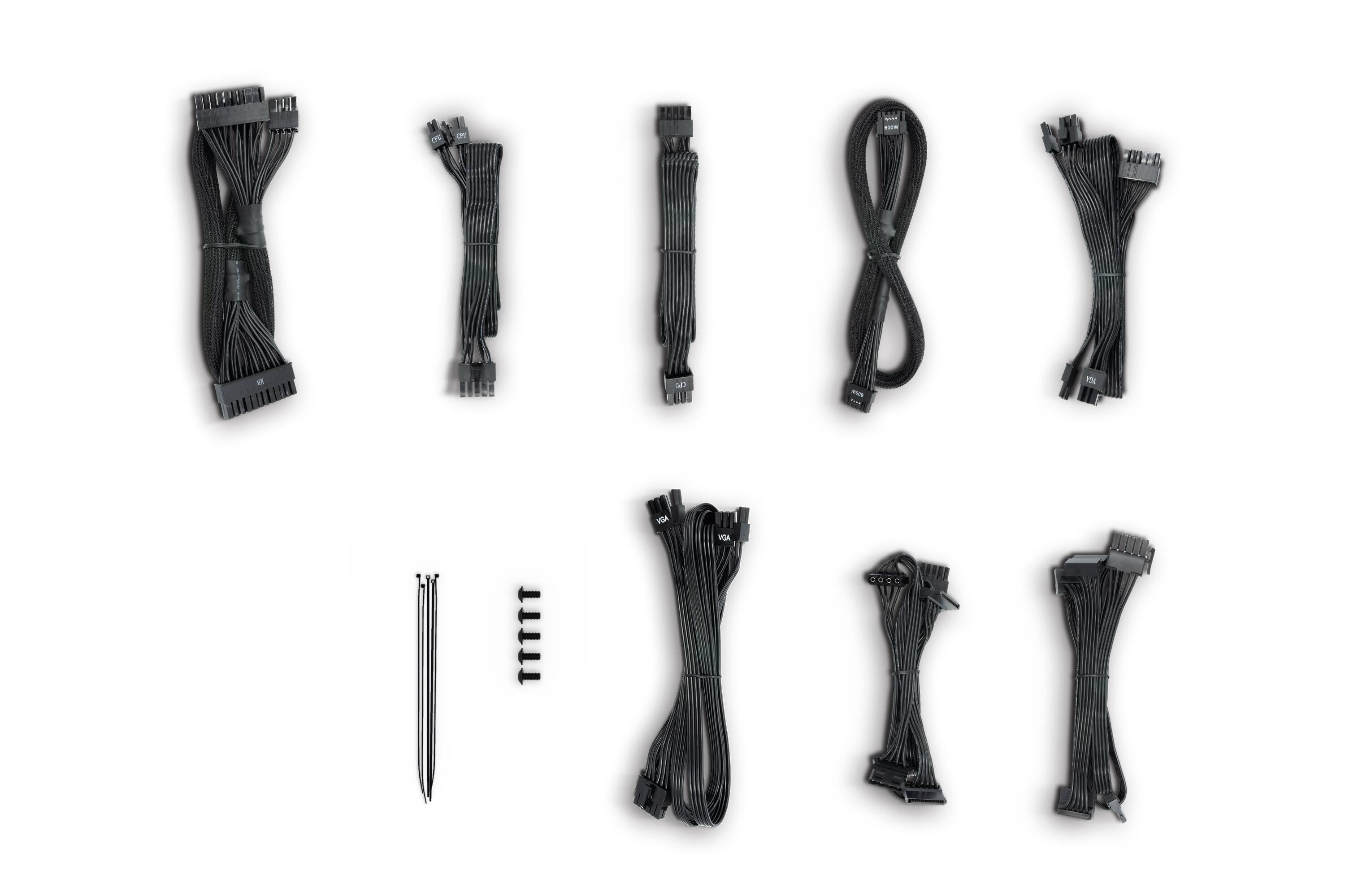 Alt View 2. be quiet! - Pure Power 13 M 850W ATX 80 Plus Gold Modular Power Supply - Black.