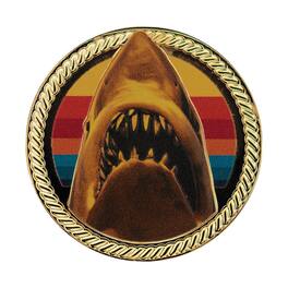 Fanattik - Jaws 50th Anniversary Limited Edition 24K Gold-Plated Collectible Coin - Multi-Colored