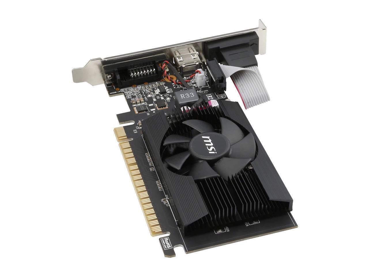 MSI GeForce GT 710 2GB DDR3 PCI Express 2.0 Low Profile Graphics