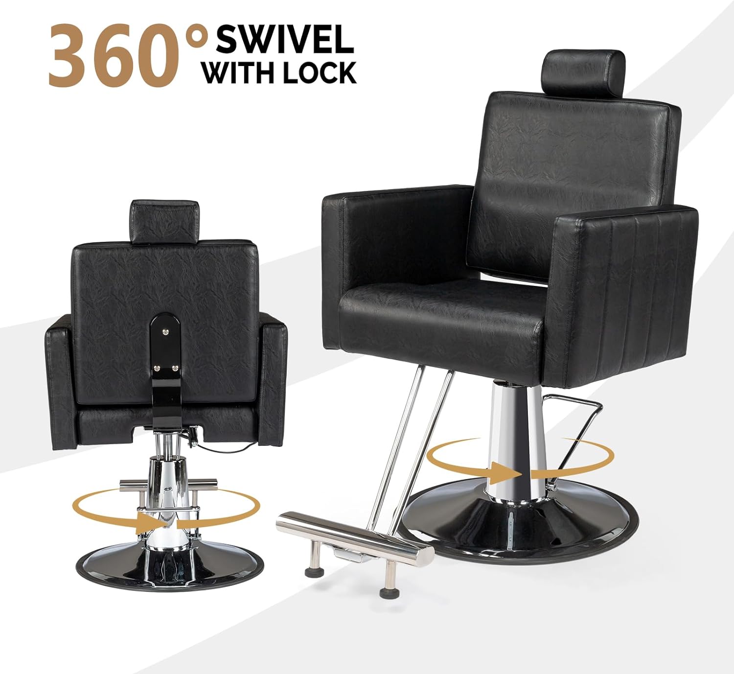 360° SWIVEL WITH LOCK