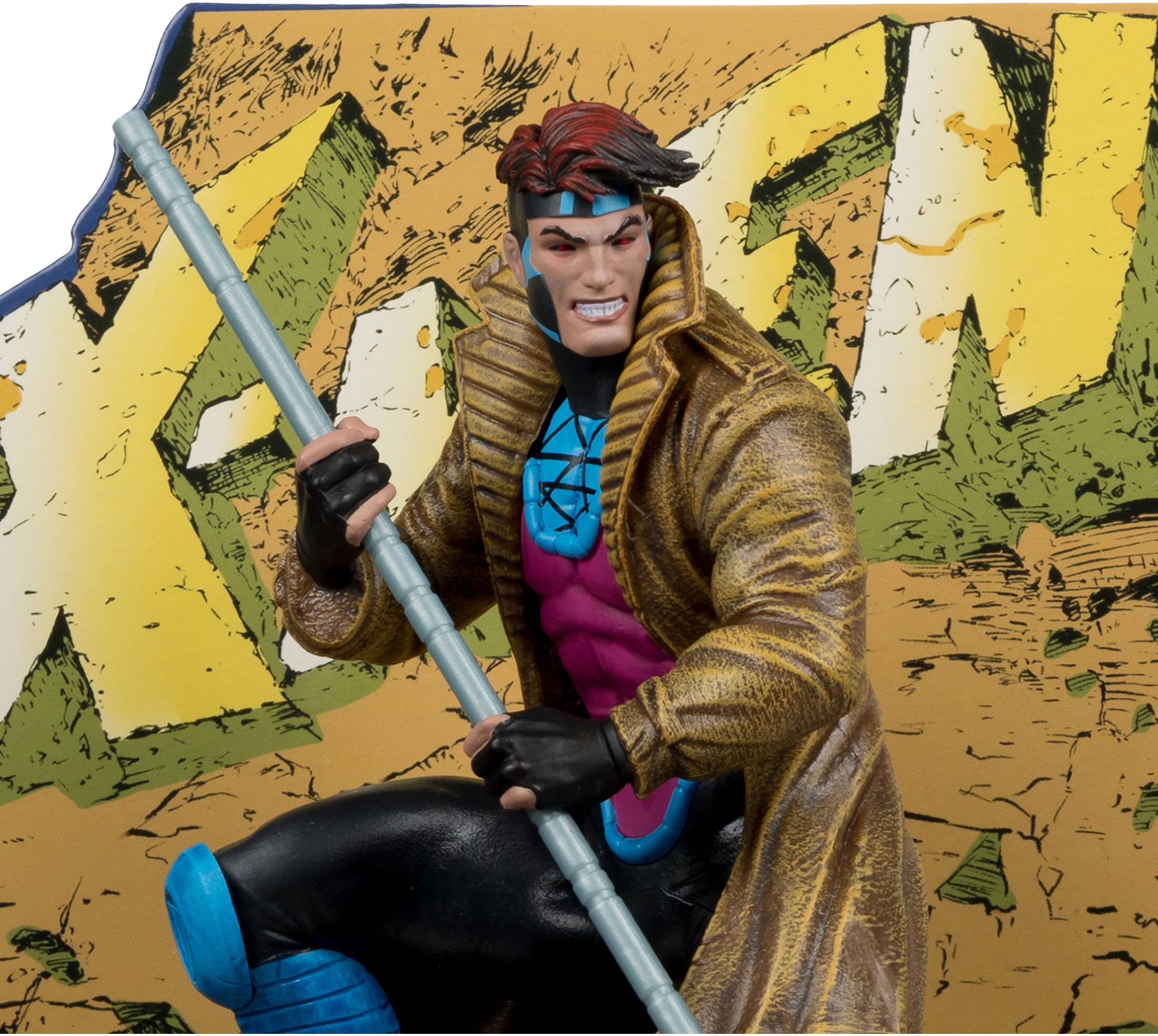 Alt View 3. McFarlane Toys - Marvel 6" Gambit 1:10th Scale Collectible with Scene (X-Men #1).