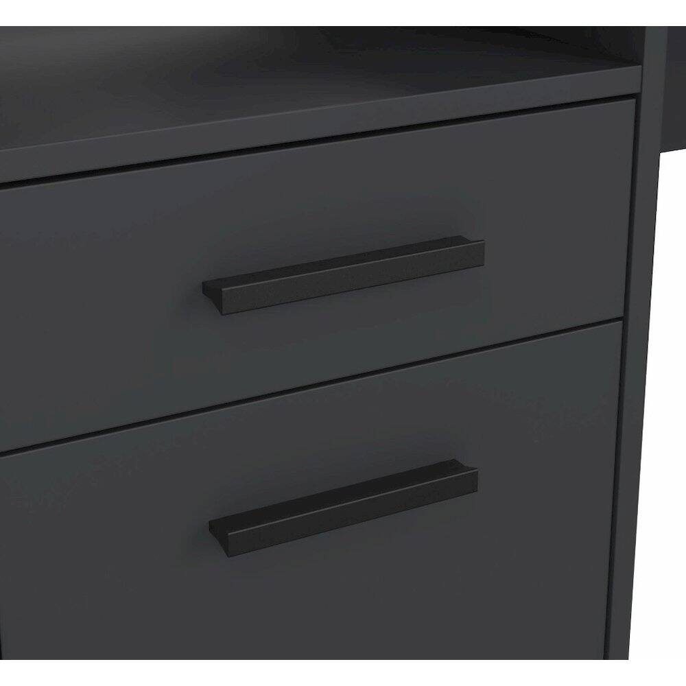 Alt View 2. Tvilum - Function Plus Gaming Desk, Matt Grey - Gray.