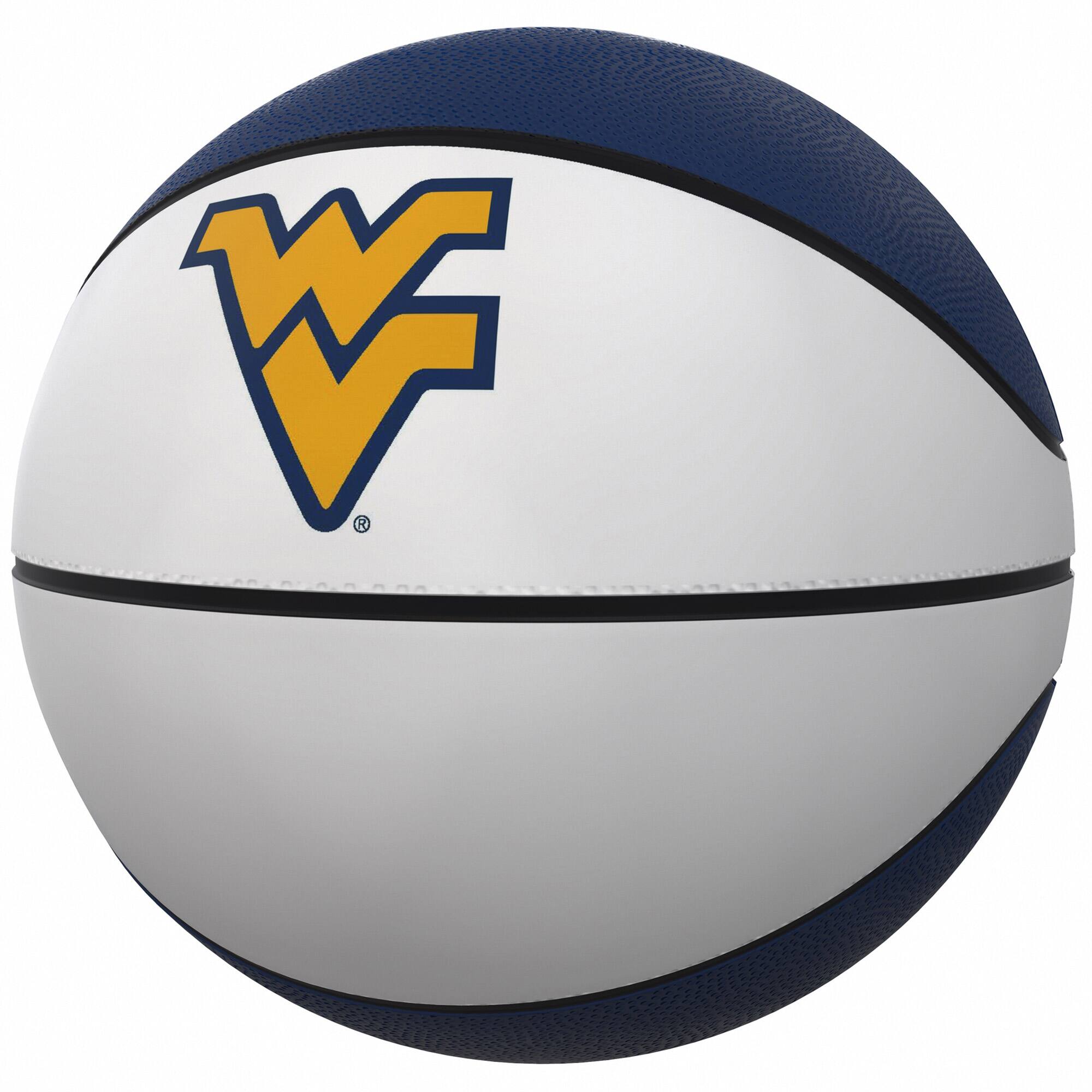 Front. Logo Brands - West Virginia Mountaineers Official-Size Autograph Basketball - Multicolor.