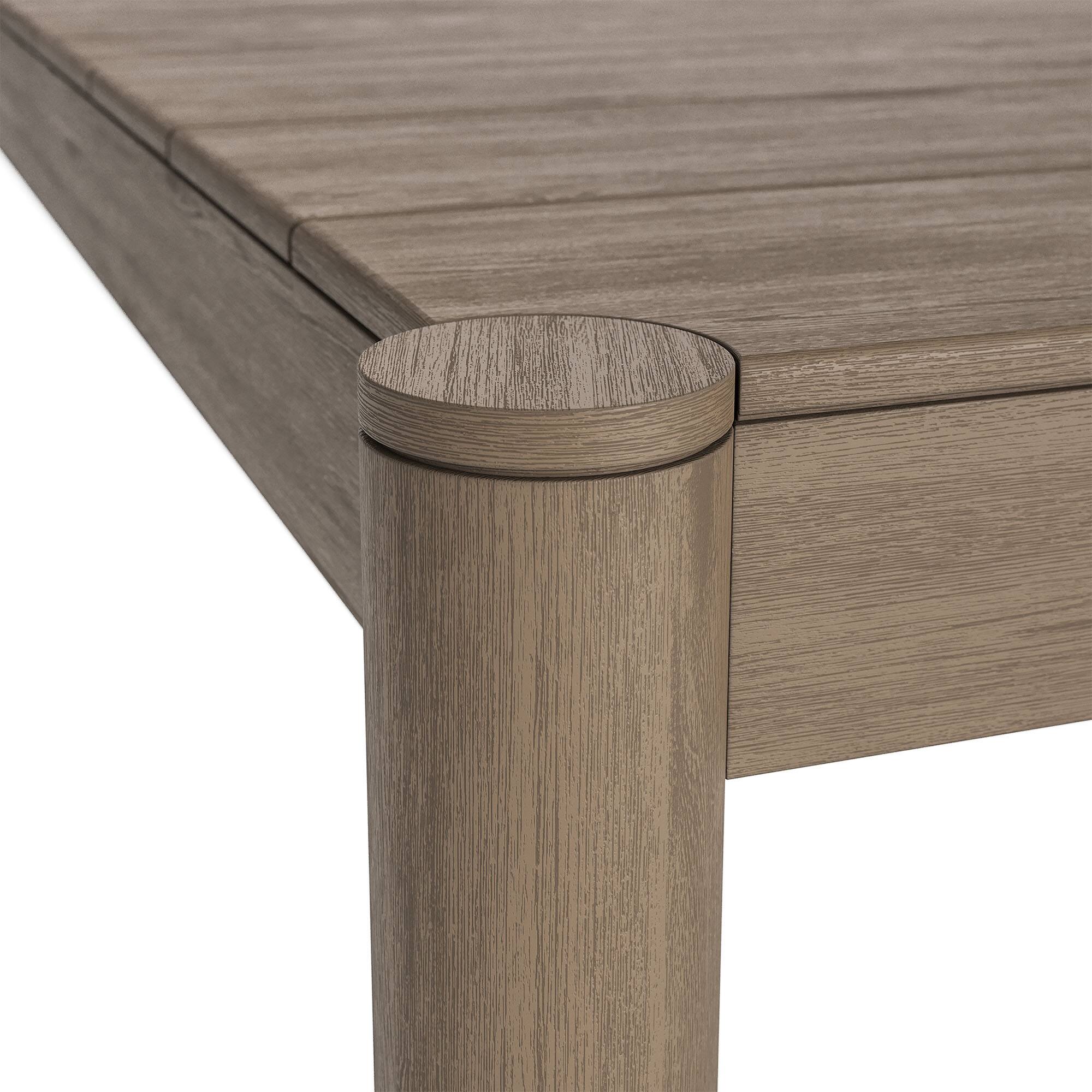 Alt View 5. Modway - Eleni 89-Inch Outdoor Patio Teak Wood Dining Table by Modway - Weathered Gray.