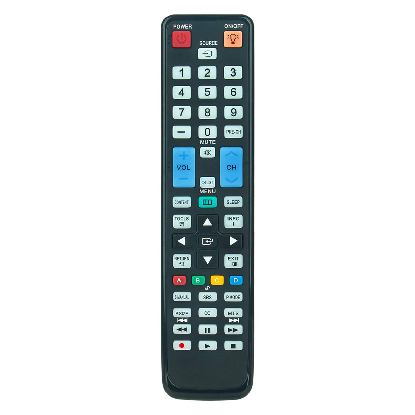 VINABTY - New AA59-00444A Replaced Remote Fits for Samsung UN40D5500 UN40D5500RF UN32D4000 UN32D4000ND UN32D4000NDXZA UN32D5500 - Black