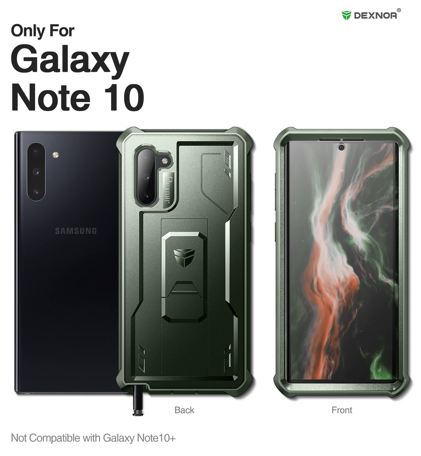 Only For Galaxy Note 10  
DEXNOR  
SAMSUNG  
Back Front  
Not Compatible with Galaxy Note10+