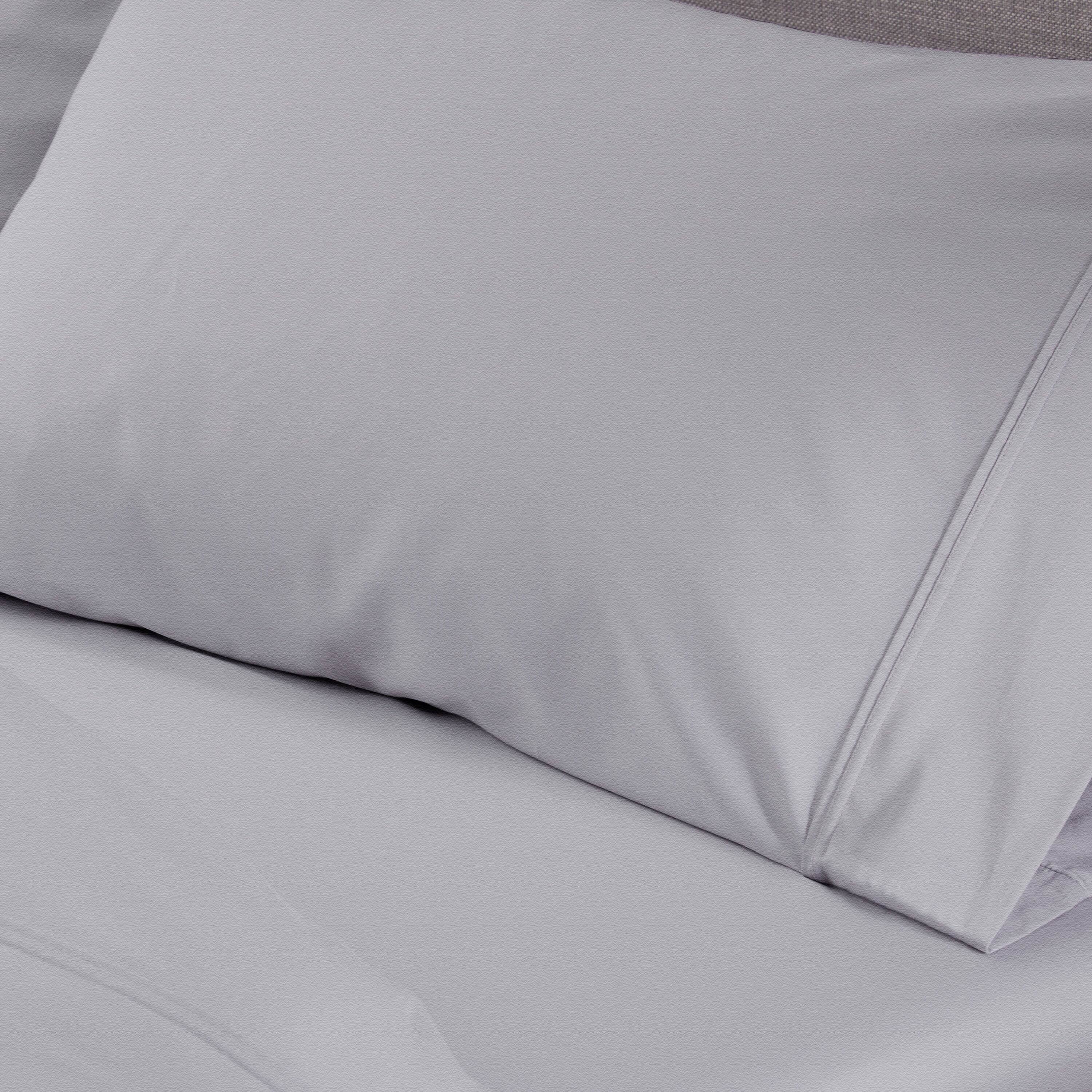 Left. Bedgear - Hyper-Wool Flannel Pillowcase Set - Light Grey, Queen - light-grey.