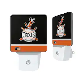 Keyscaper - Baltimore Orioles Stripe Design Nightlight 2-Pack - Multicolor