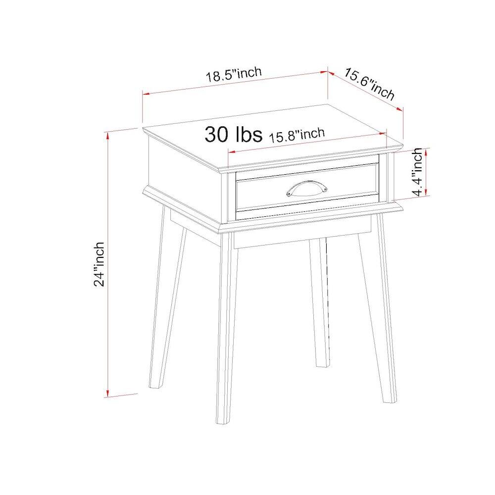 24" inch  
18.5" inch  
18.5  
15.6" inch  
30 lbs  
15.8" inch  
4.4" inch
