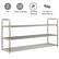 Alt View 13. Hastings Home - 3-Tier Shoe Storage Rack – Shoe Organizer for Closet, Bathroom, Entryway – Holds 18 Pair Sneakers, Heels, Boots - Gray.