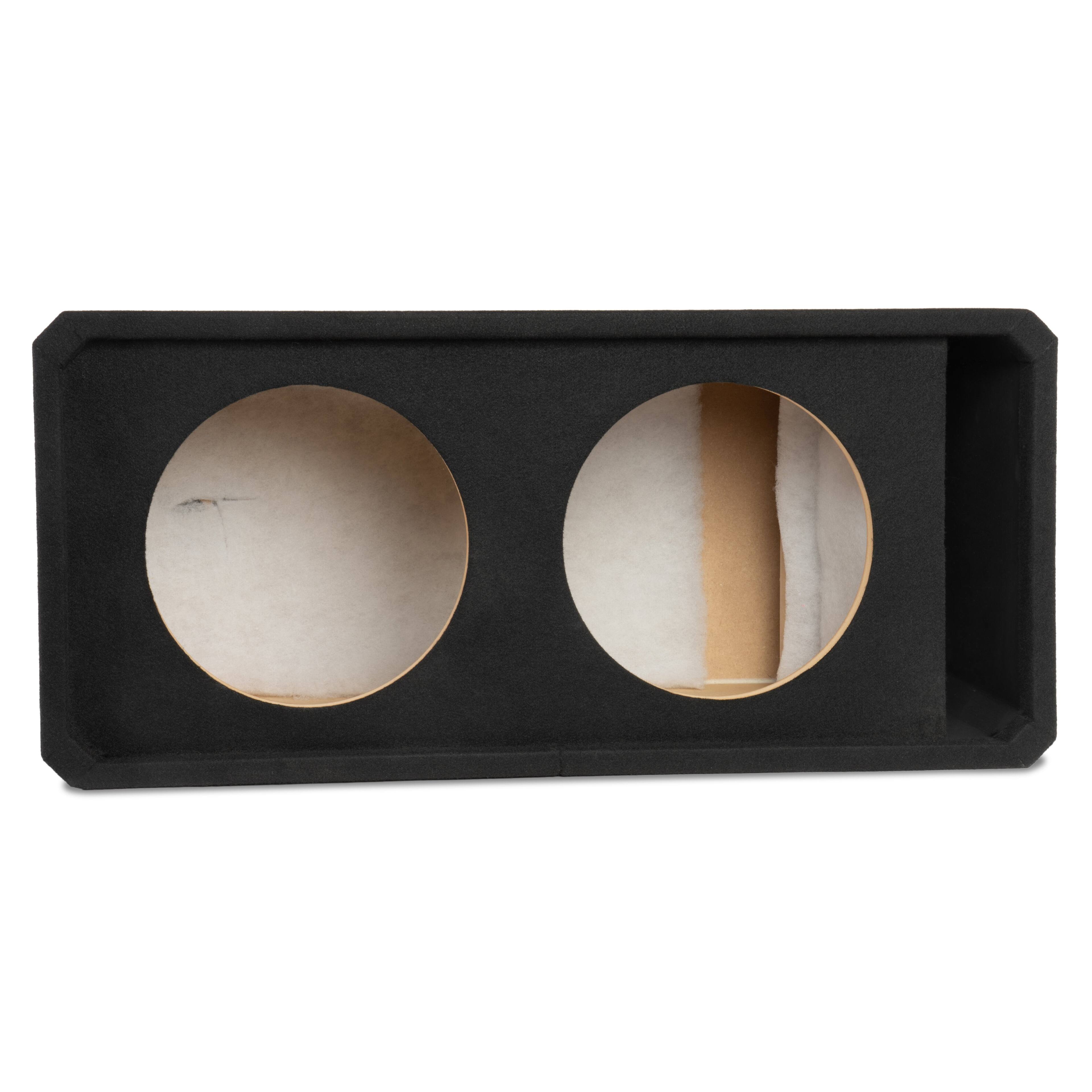 Angle. NVX - NE122P Dual 12" Slot Ported 3/4" MDF Subwoofer Enclosure.