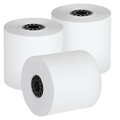 Front. Staples -  Thermal Paper Rolls, 2 1/4" x 80', BPA Free, 10/Pack  - White.