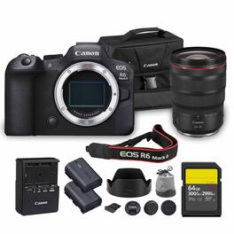 Canon - EOS R6 Mark II Mirrorless Camera Pro Video Streaming Bundle