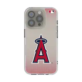 Keyscaper - MLB - Los Angeles Angels Linen Logo iPhone Clear Case - 15 - Multicolor