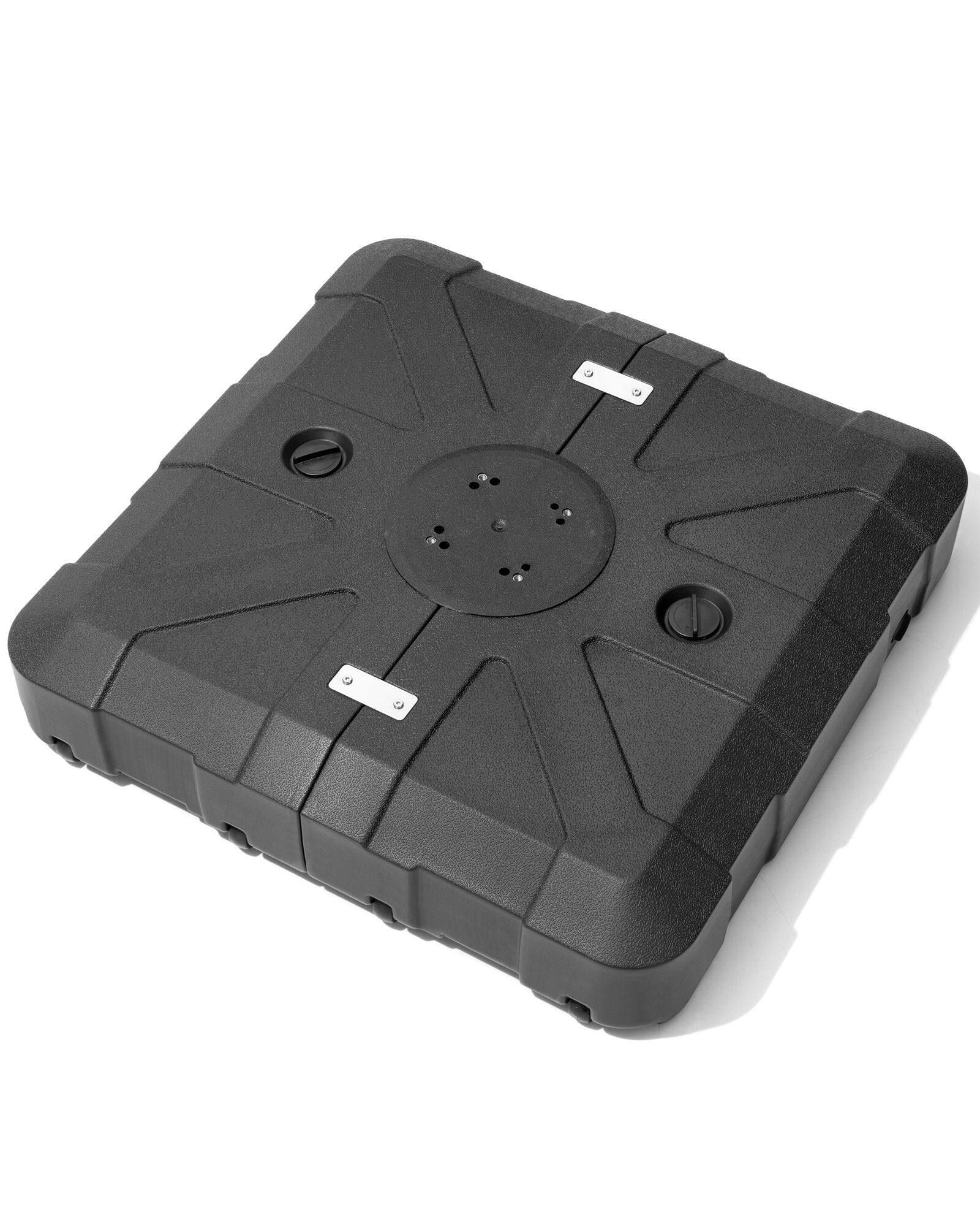 Front. Crestlive Products - Crestlive Products Fillable Patio Offset Cantilever Umbrella Base with Wheels - Black.