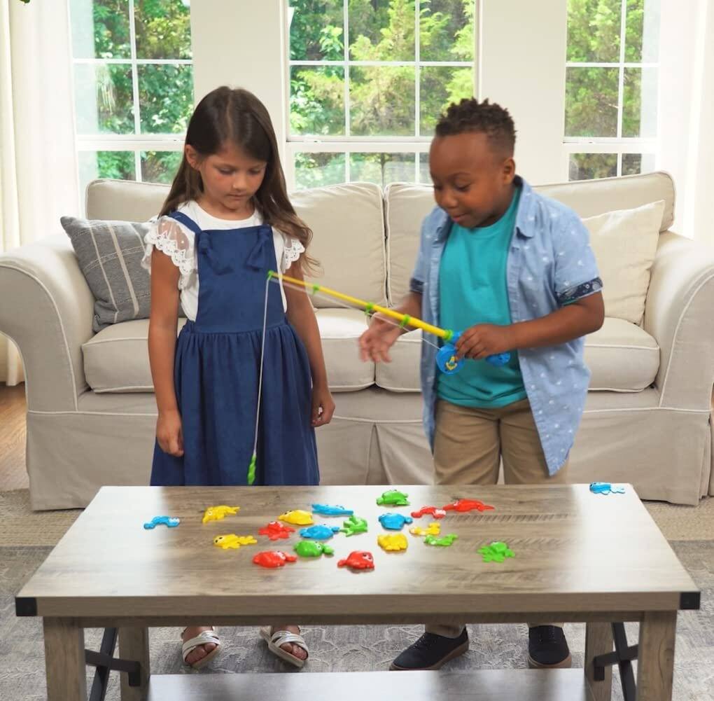 Alt View 1. SpinMaster Games - Let's Go Fishin' 123 in the Sea! Practice Counting Shapes and Colors Game Ages 3+ 2-4 Players.