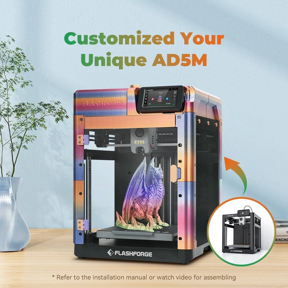 Customized Your Unique AD5M

Refer to the installation manual or watch video for assembling