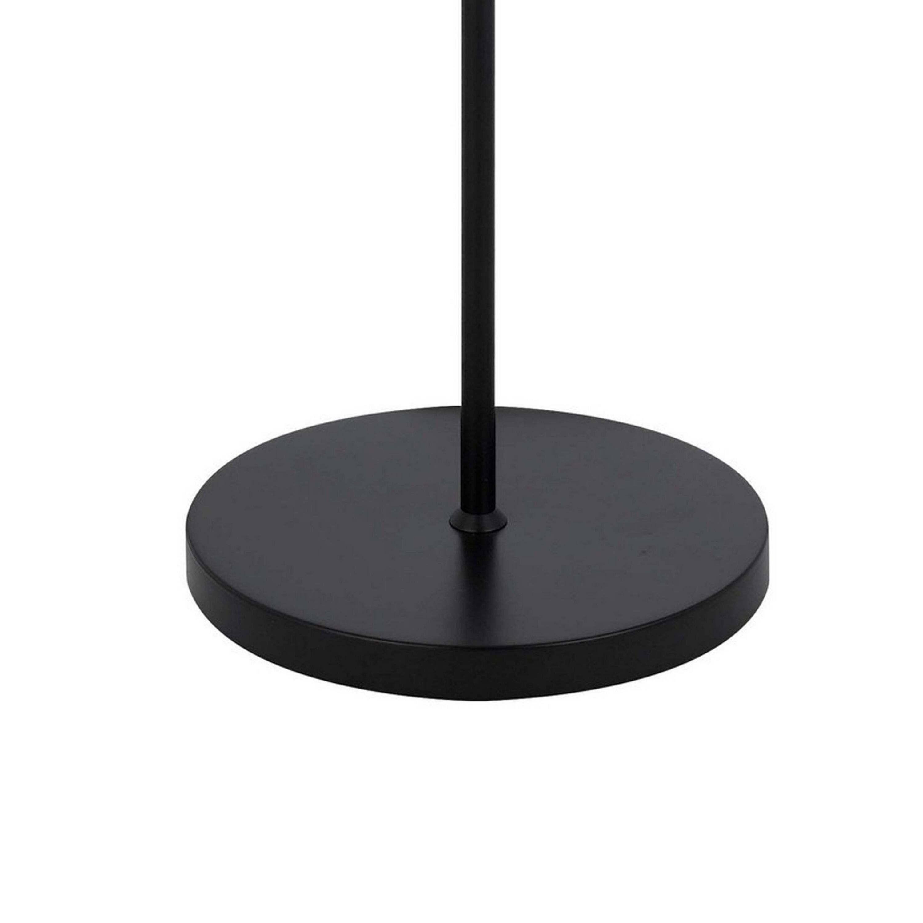 Manhattan Lane Sie 59 Inch Floor Lamp, Linen Shade, Round Base, Metal ...
