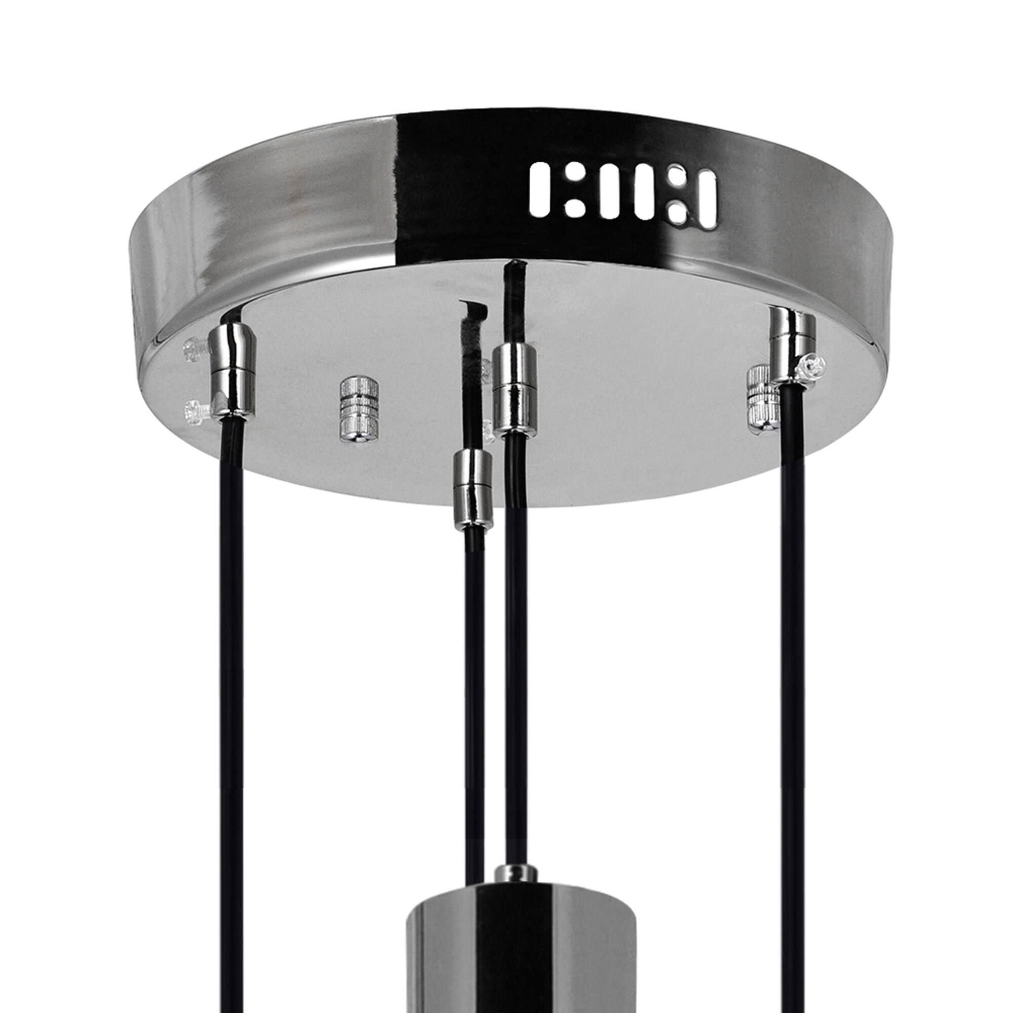 Angle. CWI Lighting - Chime LED Pendant With Polished Nickel Finish - Polished Nickel.