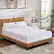 Angle. Vipbear - Dyonery Mattress Topper Short Queen Size 3 Inch Pain Relieving Foam Bed Topper - white.