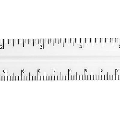 Alt View 5. Westcott - Westcott 6" Plastic Standard Ruler, Clear, 12/Box (17723) - Clear.