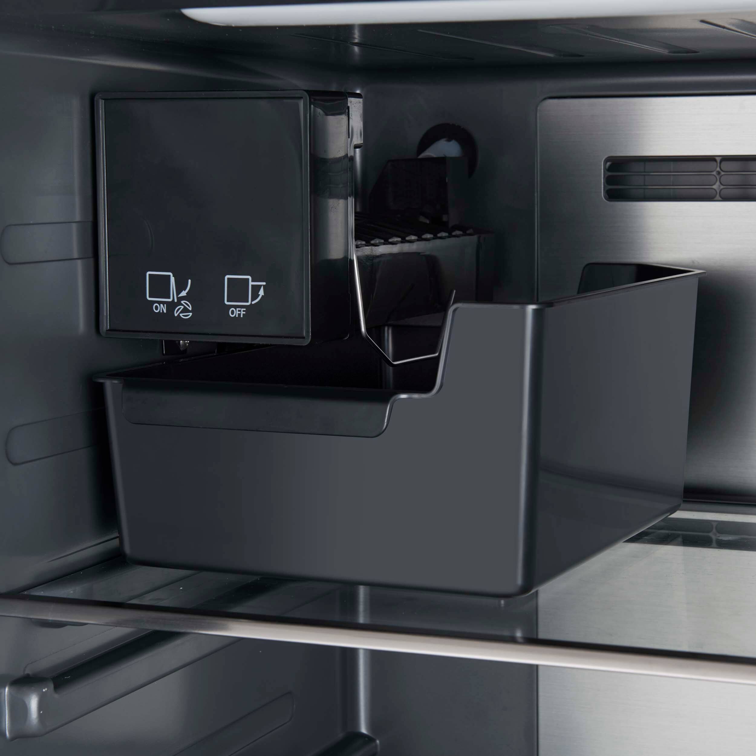 Alt View 4. Forno Appliances - Fortezza 14 Cu. Ft. Left-Swing Freezer with Automatic Ice Maker - Stainless steel.