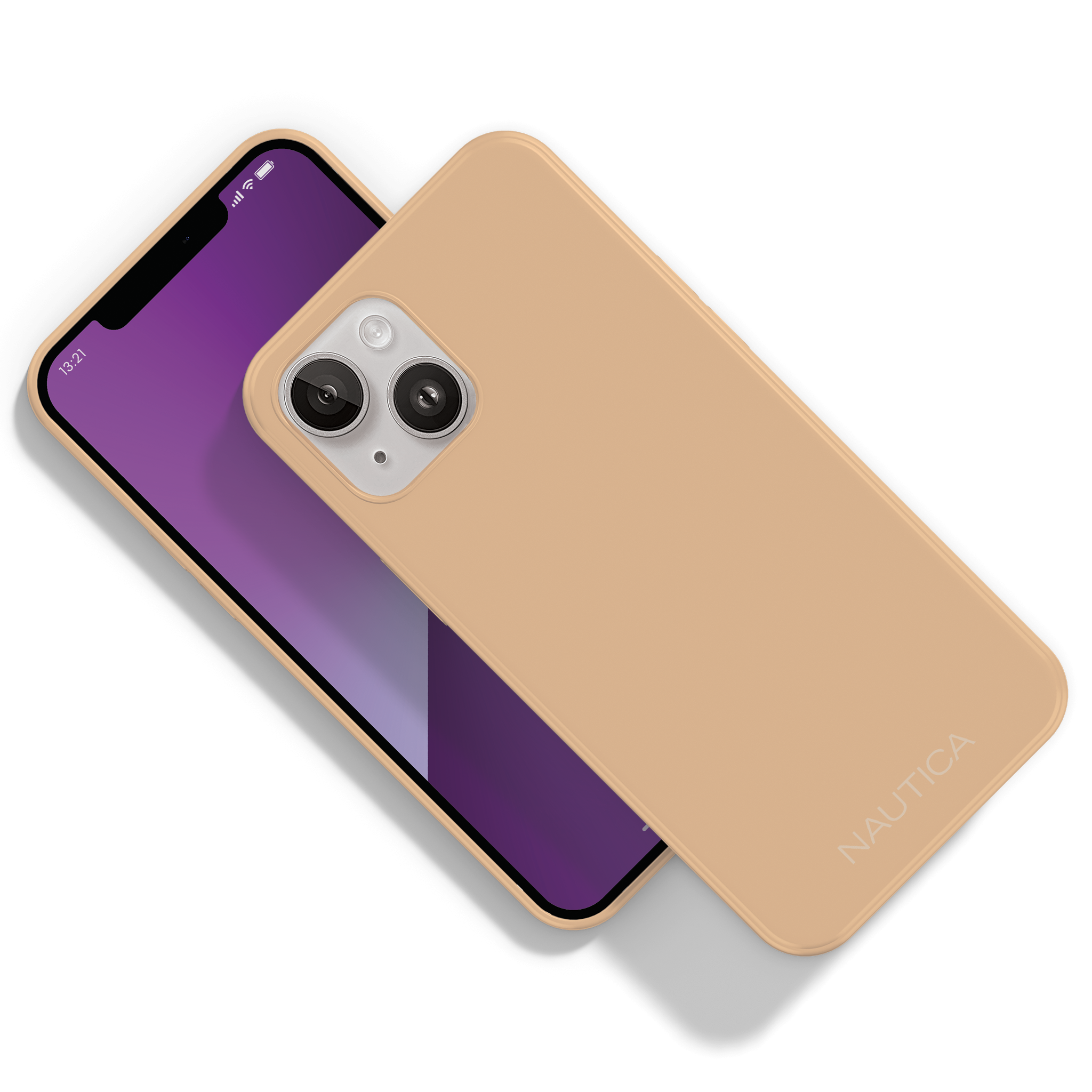 Nautica - Matte Phone Case for iPhone 14 Plus, Case with Ultra-Light, Slim Design, Anti-Scratch, Shockproof Protective Cover - Cantaloupe