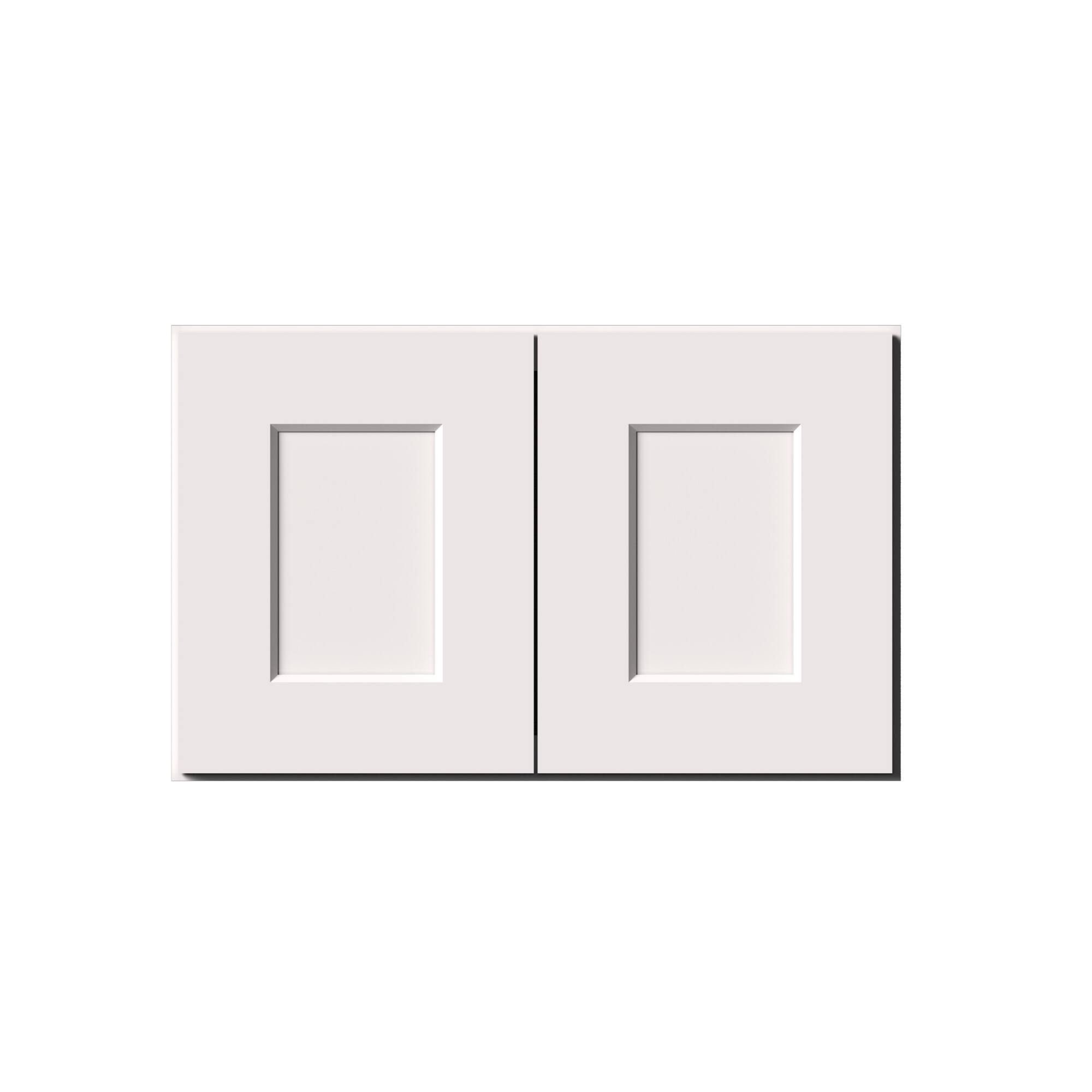 Alt View 1. Boyel Living - 24-in W x 15-in H x 12-in D Shaker RTA Kitchen Wall Cabinet with Soft-Close - White Shaker.