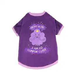 Crowded Coop - Adventure Time Lumpy Space Princess OMGlob Dog Costume T-Shirt: Large - Purple