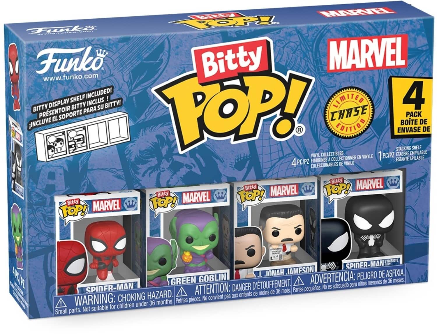 Funko Bitty POP!: Spider-Man - Spider-Man 4-Pack - COLLECTABLES - Multicolor