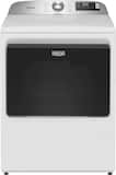 Maytag - 7.4 Cu. Ft. Smart Gas Dryer with Extra Power and Advanced Moisture Sensing - White