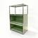 Alt View 3. Malletson - 3 Tier Modular Metal Sideboard Storage Cabinet, Modern Grid-Style, for Dining Room, Living Room or Office - Green.