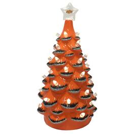 Santa's Workshop - /Black Oklahoma State Cowboys 14'' Ceramic Tree - Orange