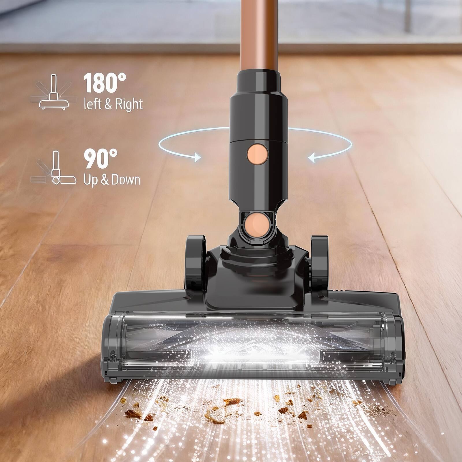 180° left & Right  
90° Up & Down