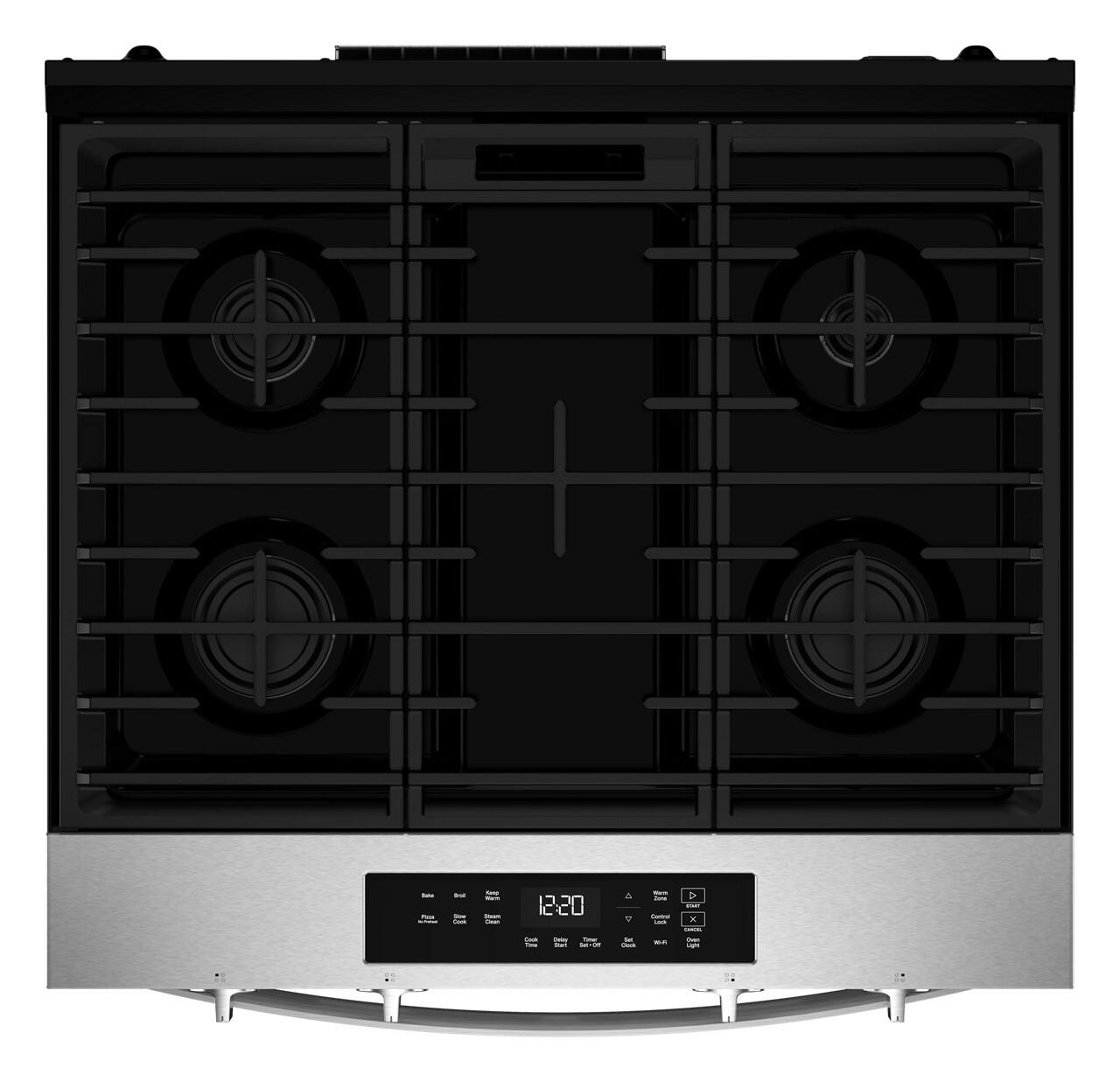 Alt View 9. Whirlpool - 5.0 Cu. Ft. Freestanding Slide-In Gas Range with No Preheat and Slow Cook Modes - Stainless Steel.