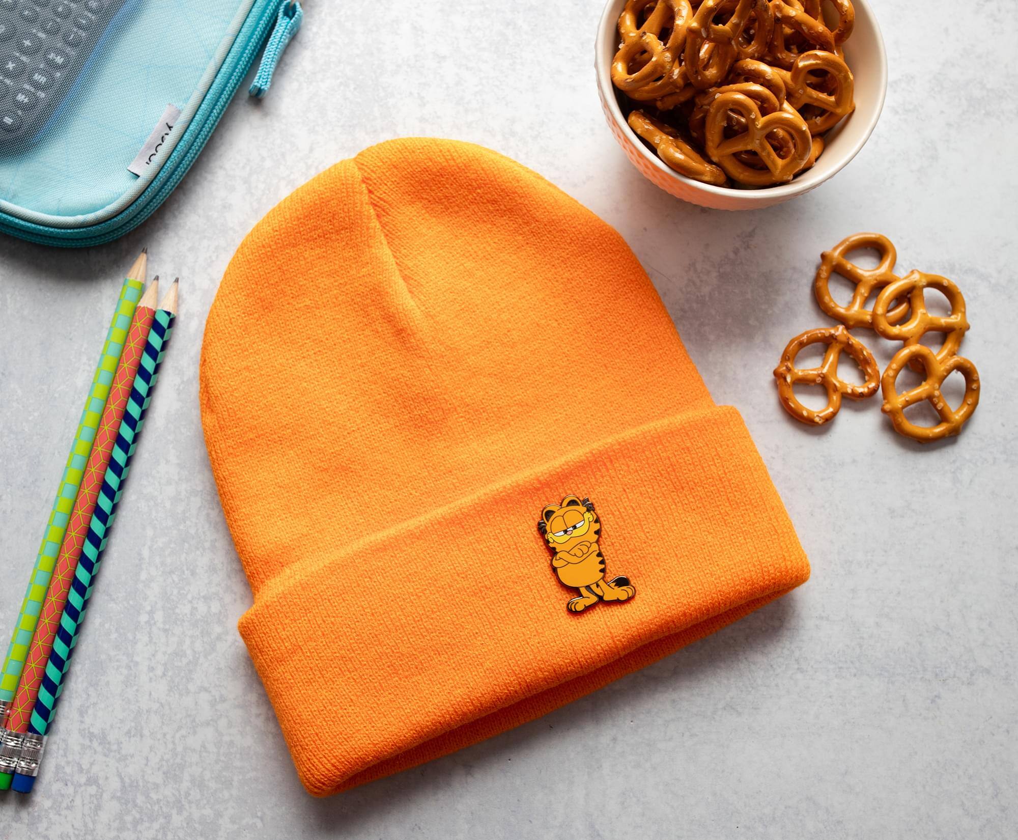 Alt View 2. SalesOne LLC - The Garfield Movie Garfield Enamel Pin | Toynk Exclusive - Orange.