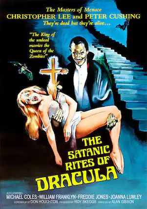 Front. The Satanic Rites of Dracula - DVD.
