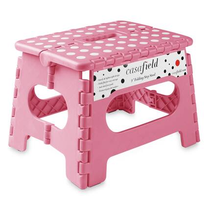 casafield
9" Folding Step Stool
casafield.com
- Sturdy lightweight design
- Folds flat for easy storage
- Anti-slip feet for safety
- Textured grip on surface