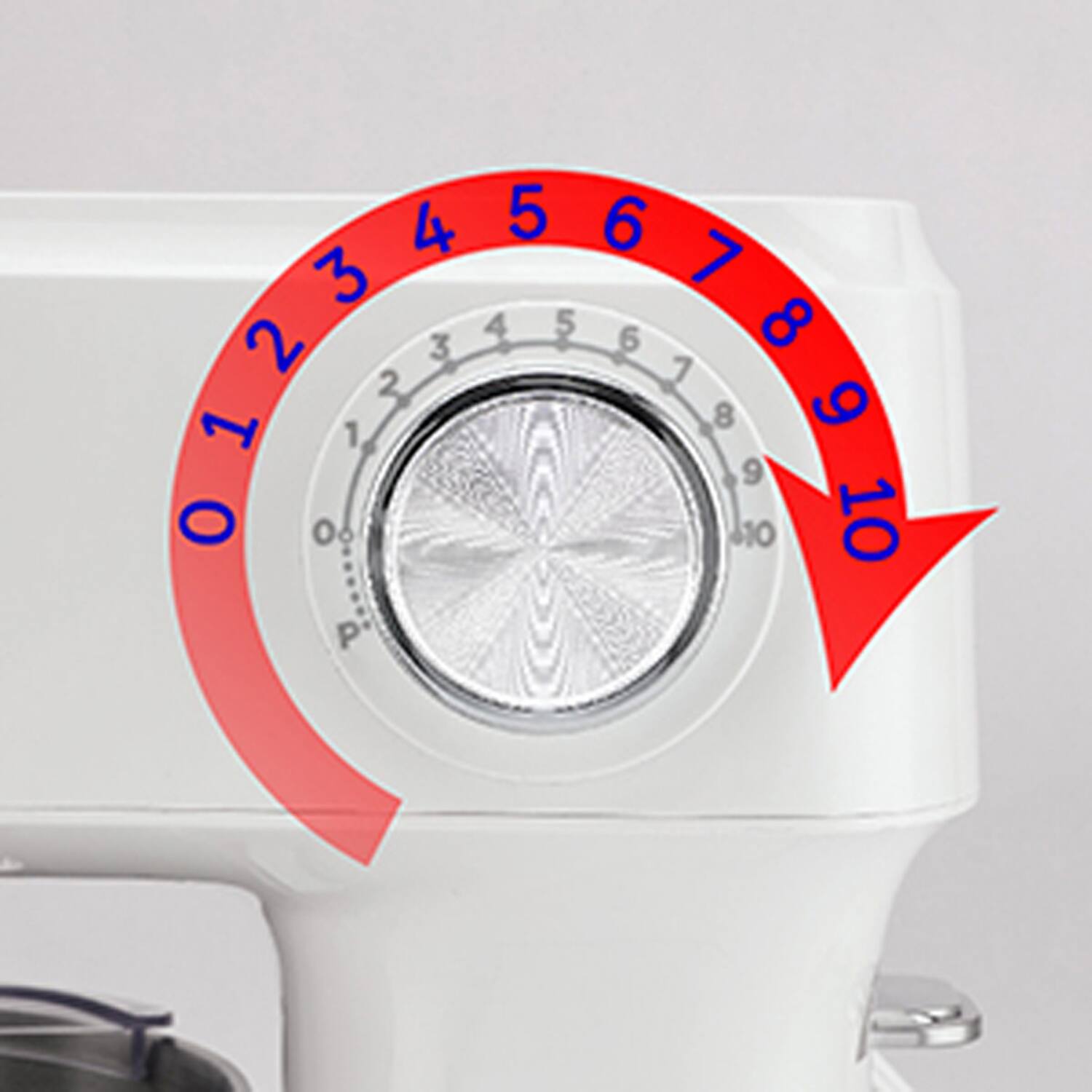 Alt View 4. Betty Crocker - Betty Crocker Stand Mixer, 3.7-qt Electric Mixer With 10 Speeds - White.