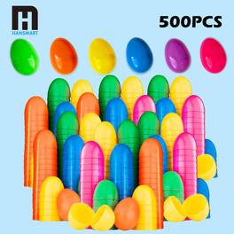 Hansmart - 50/100/200/500PCS Fillable Easter Eggs Colorful Creative Easter Gift Box Children's Toys Party Decoration - Multiple colors