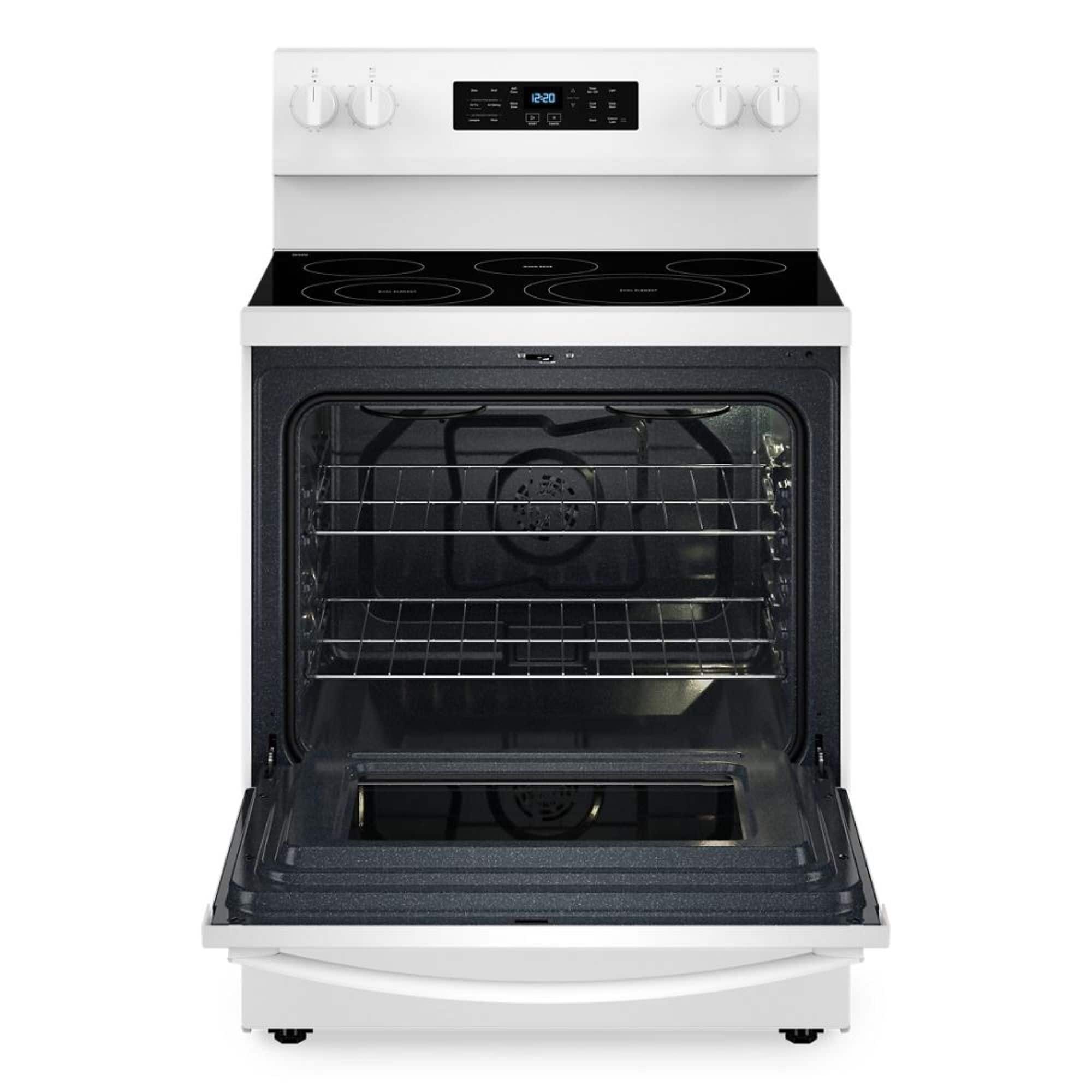 Alt View 3. Whirlpool - 5.3 Cu. Ft. Freestanding Electric Convection Range with No Preheat Air Fry and Air Baking - White.