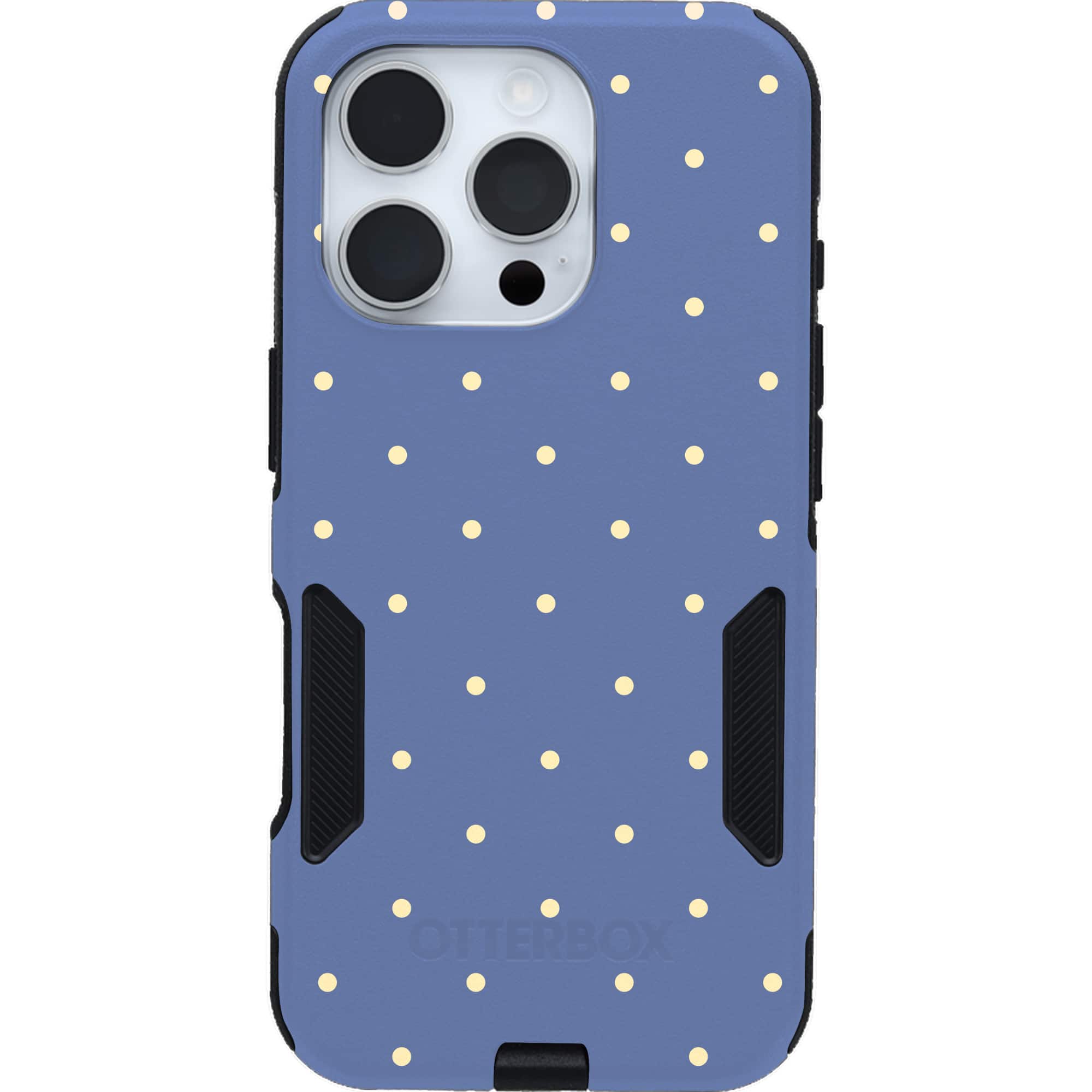 OtterBox - Artist Edition MagSafe Commuter Series Case for iPhone 16 Pro - Blue Polka Dots