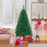 Resenkos - 5-Ft Artificial PVC Christmas Tree with Metal Stand - Green
