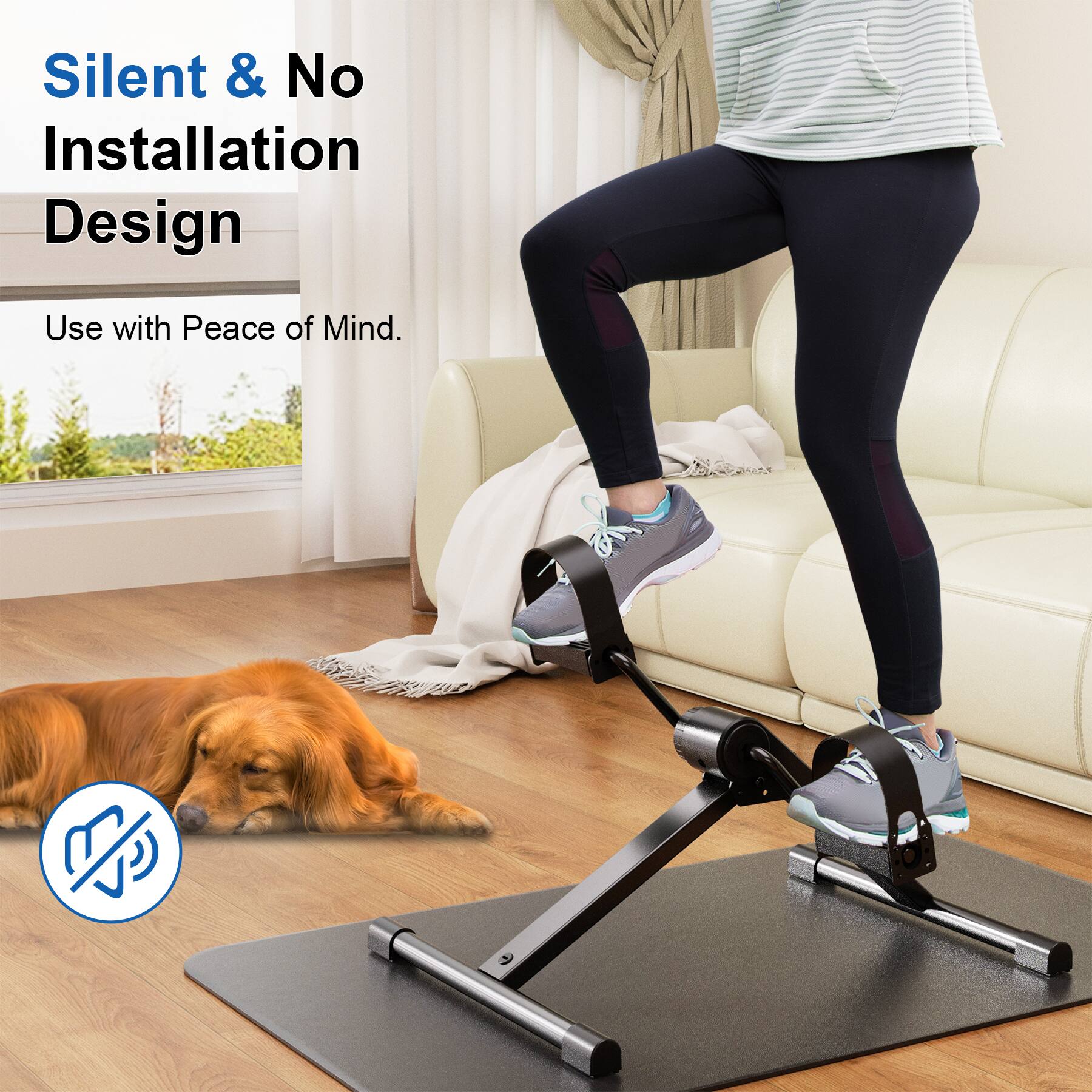 Silent & No Installation Design  
Use with Peace of Mind.