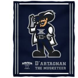 Vive La Fete - Xavier Musketeers 36'' x 48'' Children's Mascot Plush Blanket - Multicolor