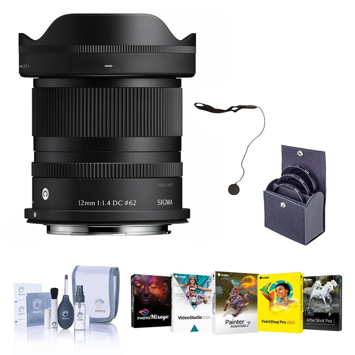 99921493  
12mm 1:1.4 DC 62  
SIGMA  
PRO OPTIC  
MEIPTE  
News  
PROOPTIC  
COREL Painter essentials  
PaintShop Pro 2022  
AfterShot Pro  
Sodion  
PHOTO Mirage VideoStudio 2020