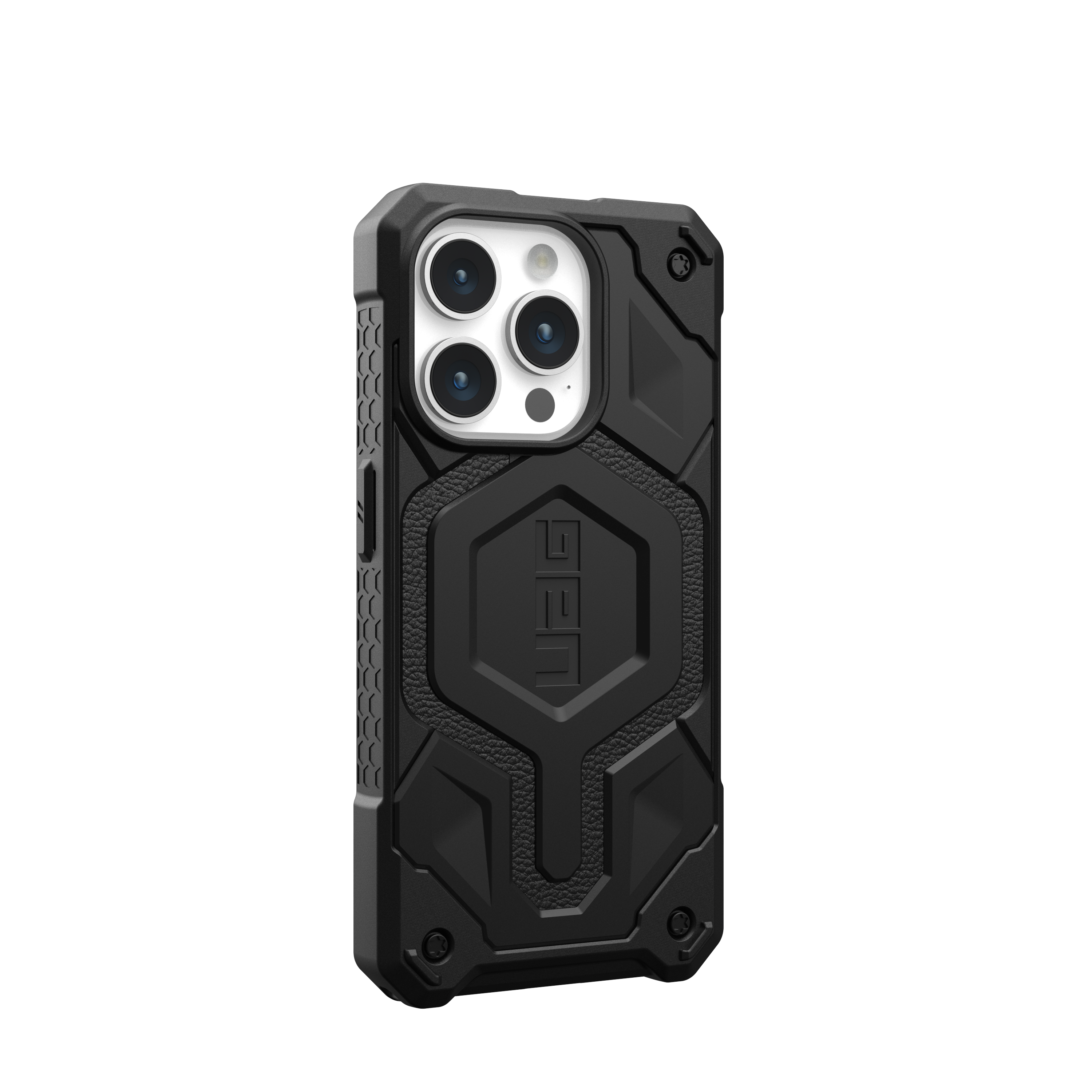 Back. UAG - Monarch Pro Series Case with Magsafe for Apple iPhone 15 Pro - Black.